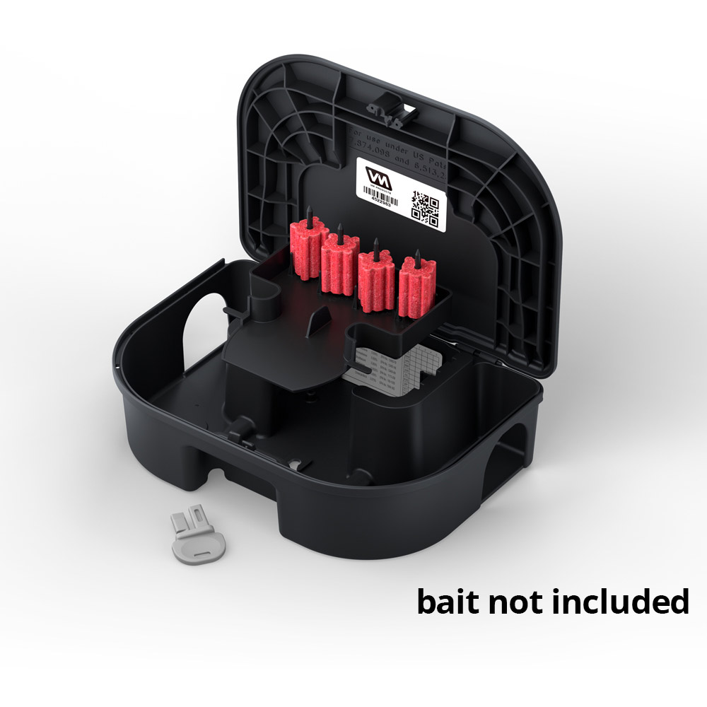 EZ Klean Pro Rat & Mouse Bait Station (6 Stations) - Tamper Resistant Baiting Box Set 8 thumbnail image