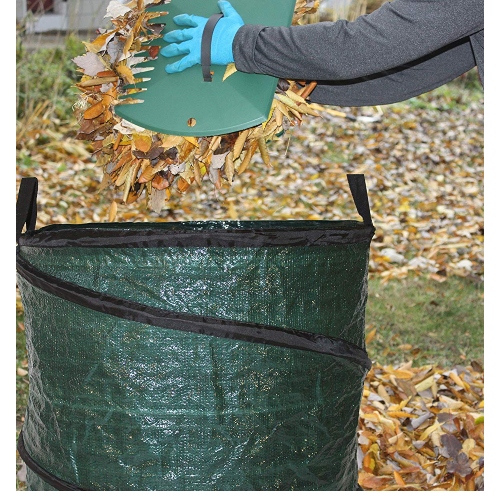 Bloem Collapsible Reusable 30 Gallon Pop Up Lawn Garden Cleanup Leaf ...