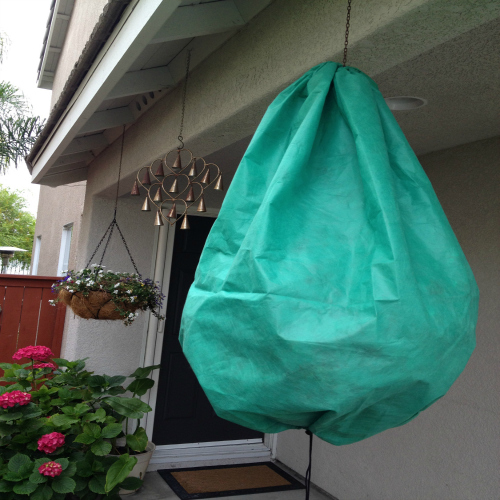 Nuvue Hanging Flower Basket Frost Cover 28in. x 40 in.