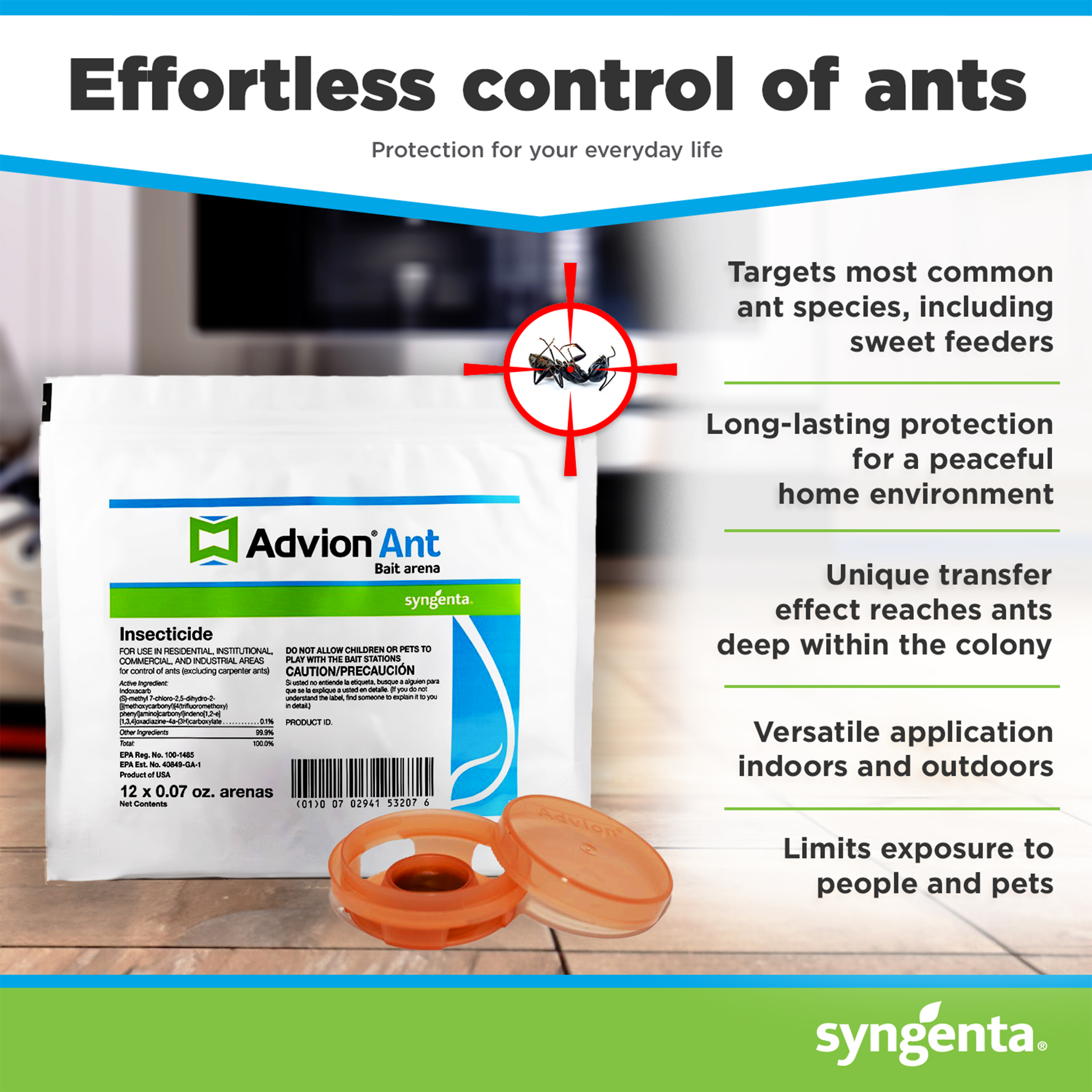 Effortless Control of Ants with Advion Ant Bait Arenas