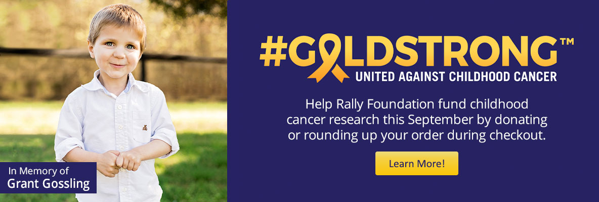 GoldStrong- help Rally Foundation fund childhood cancer research this September