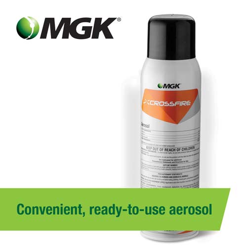 Crossfire comes in a ready-to-use aerosol.