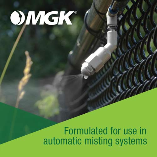 Sector Insecticide is formulated for use in automatic misting systems.