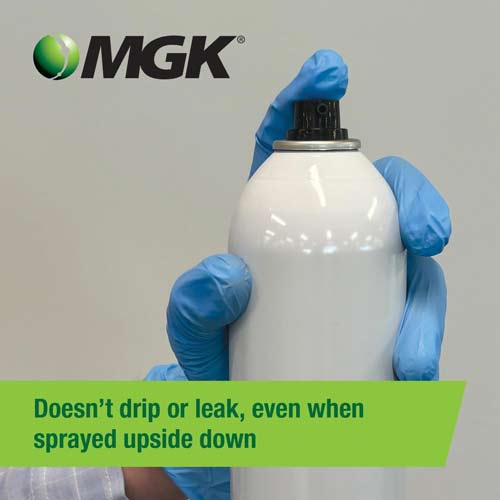 Shockwave doesn't drip or leak, even when sprayed upside down.