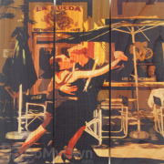 Gizaun Art Argentine Tango Inside/Outside Full Color Cedar Wall Art