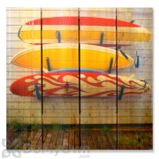 Gizaun Art Board Walk Inside Outside Full Color Cedar Wall Art