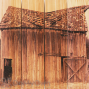Gizaun Art Old Barn Inside/Outside Full Color Cedar Wall Art