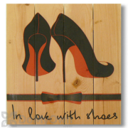 Wile E Wood Shoe Love Wall Art