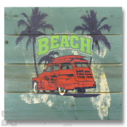 Wile E Wood Beach Car Wall Art