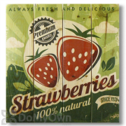 Wile E Wood Strawberries Wall Art