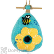 DZI Handmade Designs Flower Bee Felt Bird House (DZI484007)