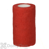 Neogen SyrFlex Cohesive Flexible Bandage 4 in. Red